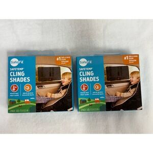 SafeTemp Cling Shades by SafeFit 2 Pack (17.5 x 12.5 in) NEW - LOT Of 2